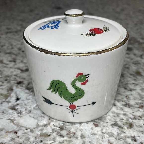 Vintage Blacksmith Ceramic Container - Picture 3 of 13